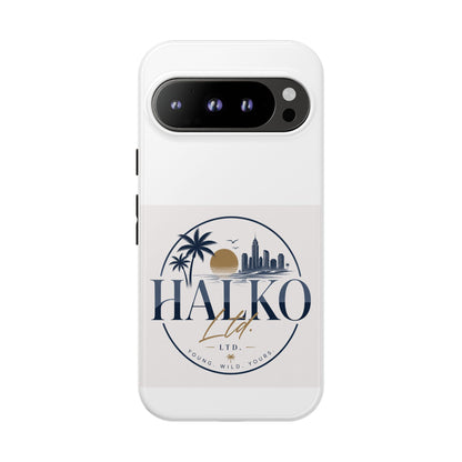 Halko Beach Skyline Phone Case — Sunset Palm Tropical Protective Cover