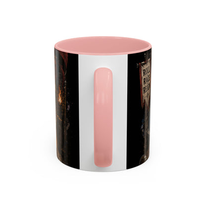 Marble Race Accent Coffee Mug — Vintage Board Game Racing Design (11/15oz)
