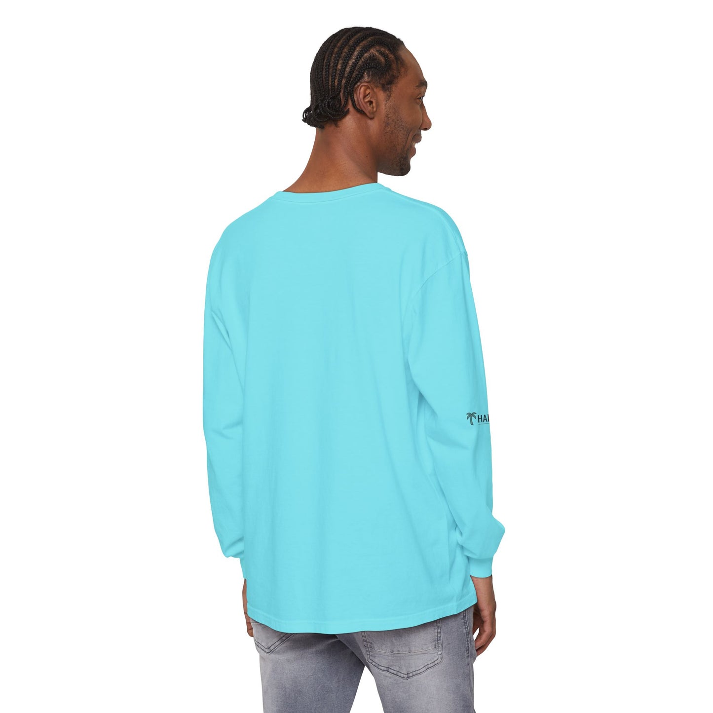 Retro Beach Graphic Long Sleeve T-Shirt — Halko LTD Coastal Sunset Design