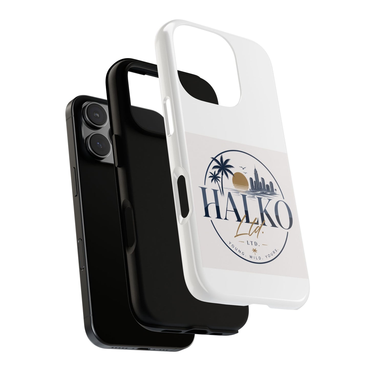 Halko Beach Skyline Phone Case — Sunset Palm Tropical Protective Cover