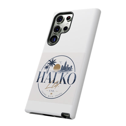 Halko Beach Skyline Phone Case — Sunset Palm Tropical Protective Cover