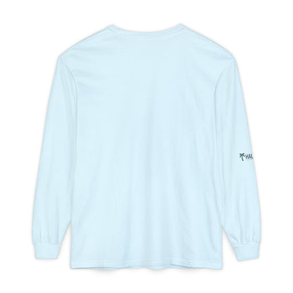 Retro Beach Graphic Long Sleeve T-Shirt — Halko LTD Coastal Sunset Design