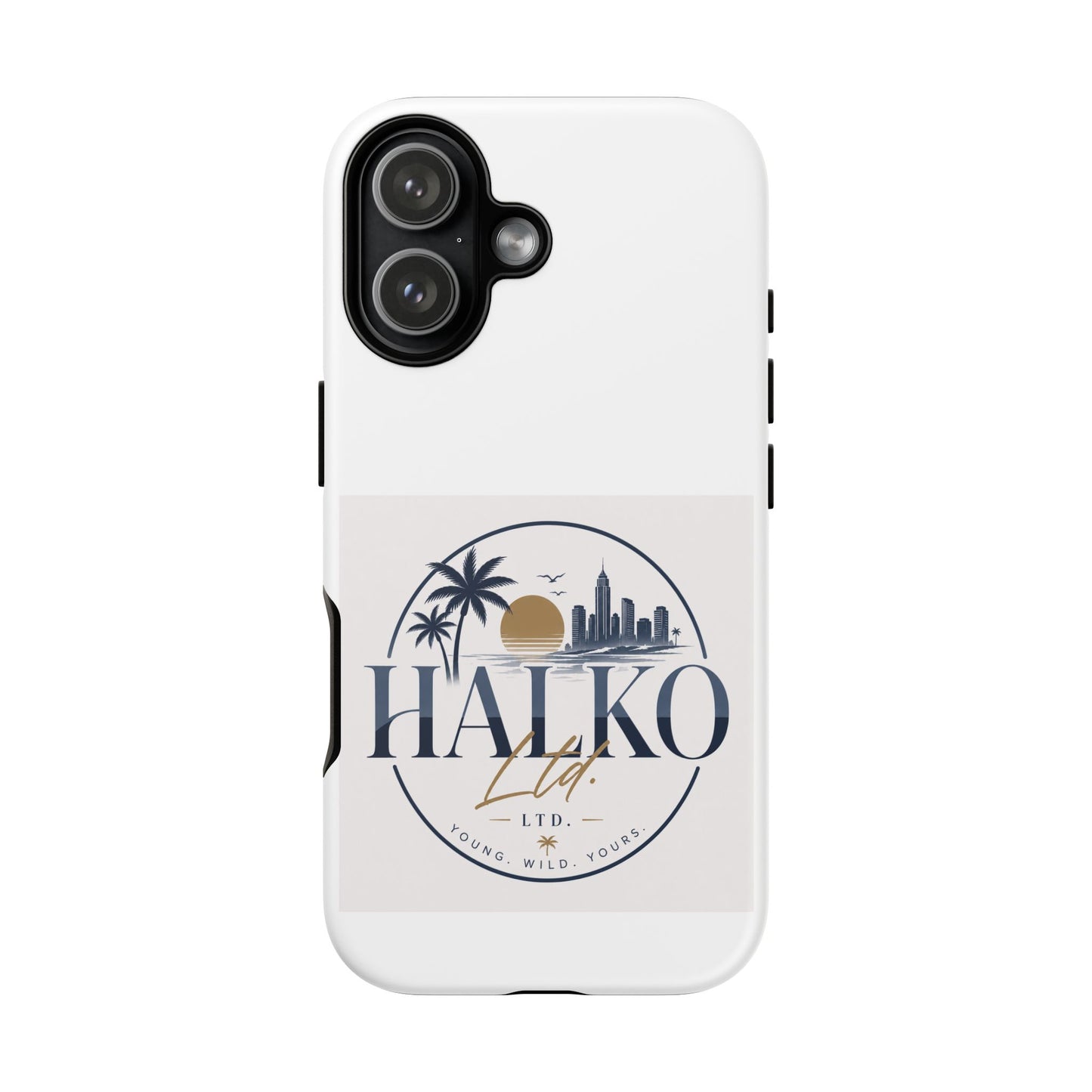 Halko Beach Skyline Phone Case — Sunset Palm Tropical Protective Cover