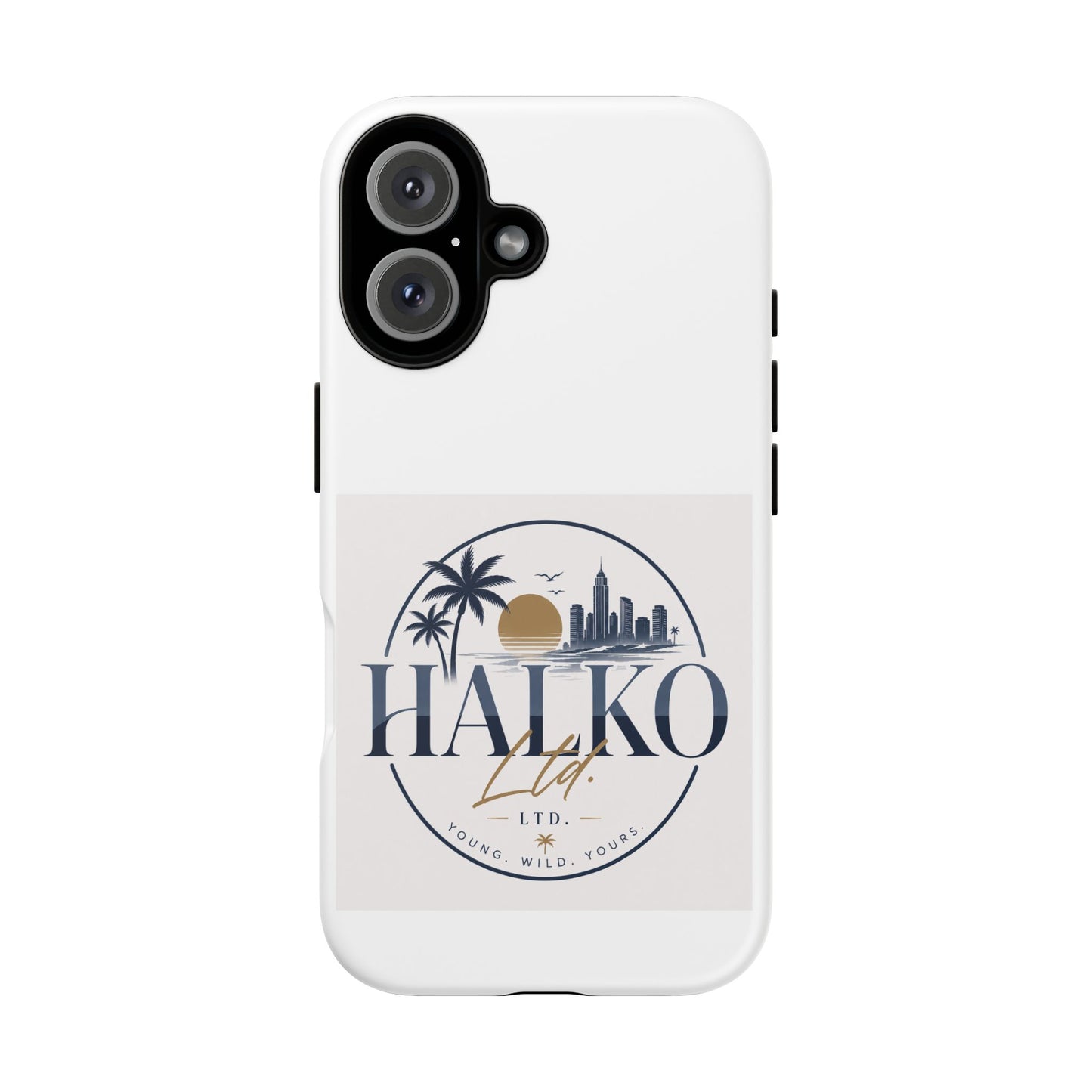 Halko Beach Skyline Phone Case — Sunset Palm Tropical Protective Cover