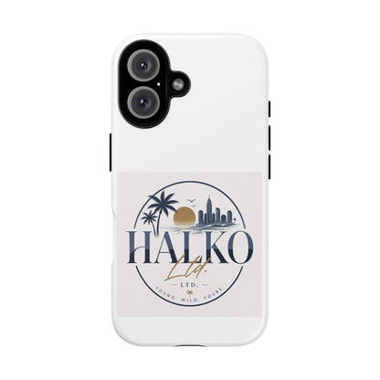 Halko Beach Skyline Phone Case — Sunset Palm Tropical Protective Cover