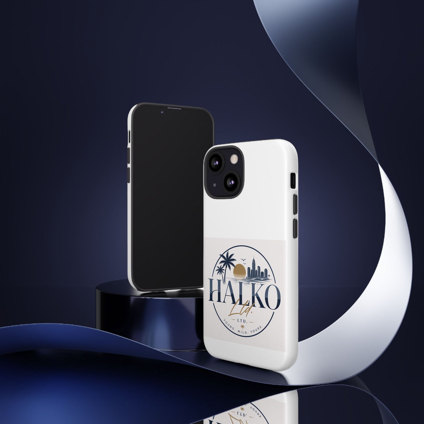 Halko Beach Skyline Phone Case — Sunset Palm Tropical Protective Cover