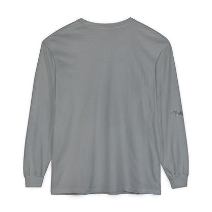 Retro Beach Graphic Long Sleeve T-Shirt — Halko LTD Coastal Sunset Design
