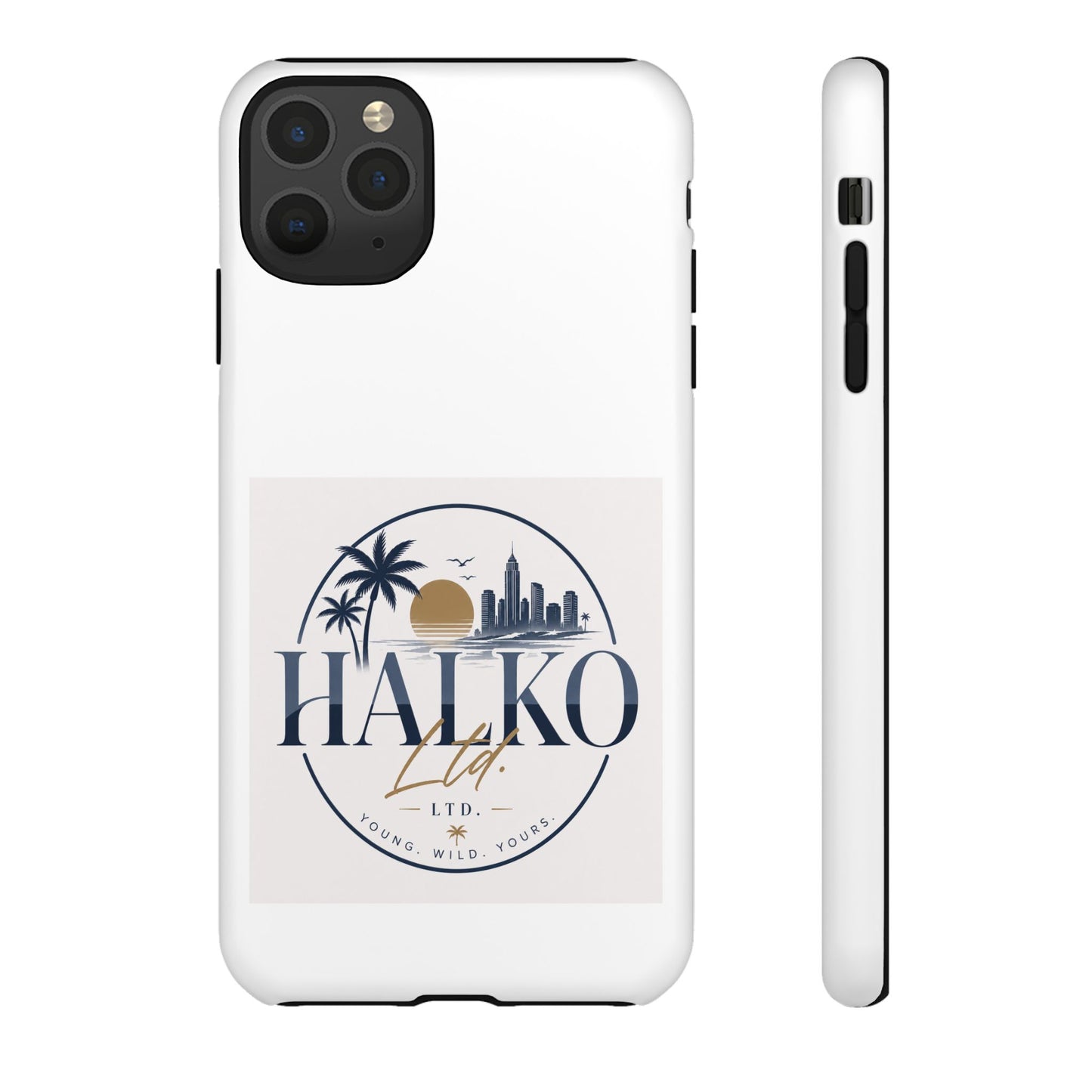 Halko Beach Skyline Phone Case — Sunset Palm Tropical Protective Cover