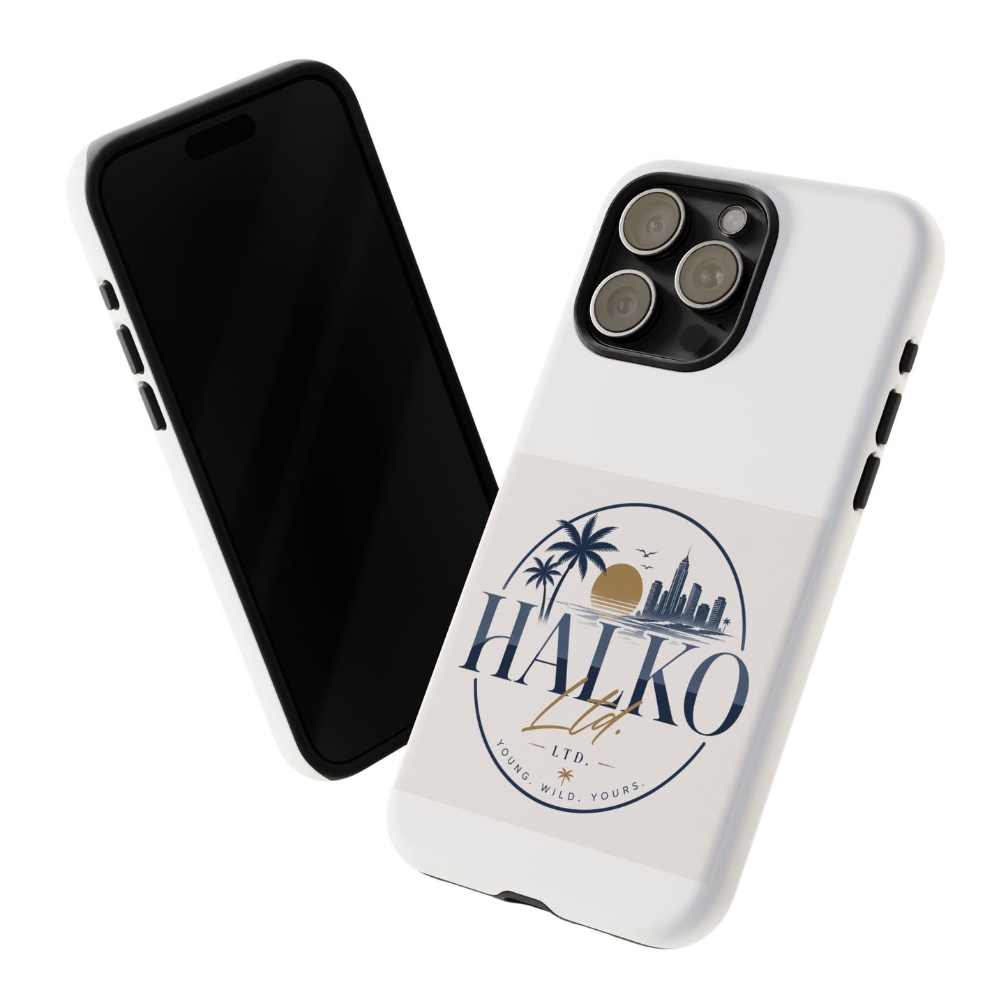 Halko Beach Skyline Phone Case — Sunset Palm Tropical Protective Cover