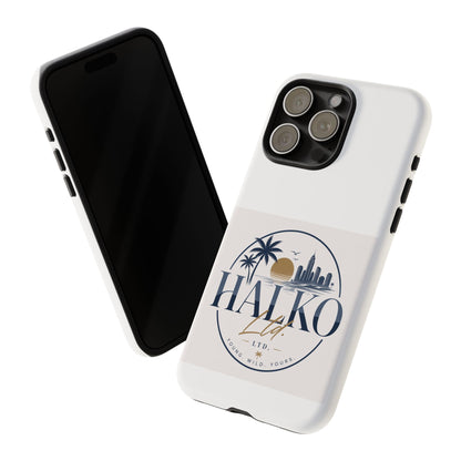 Halko Beach Skyline Phone Case — Sunset Palm Tropical Protective Cover