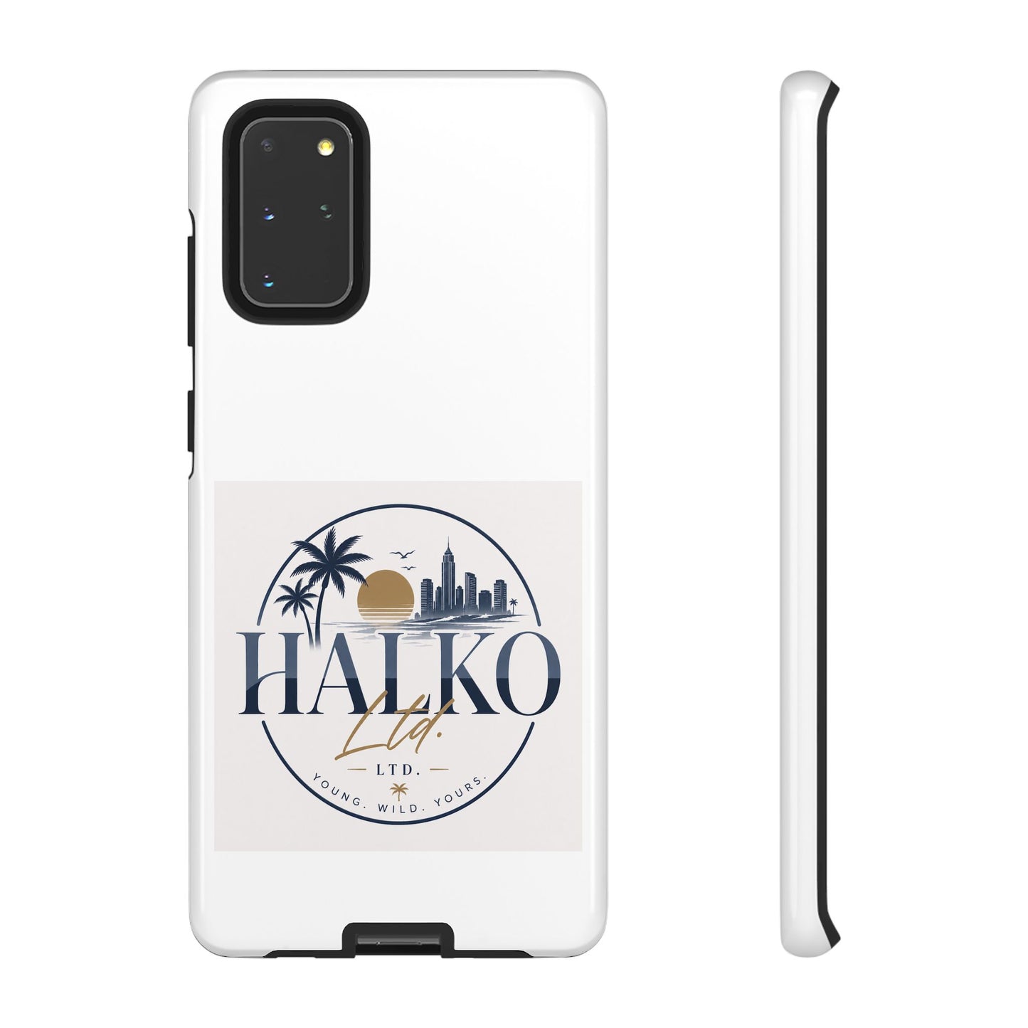 Halko Beach Skyline Phone Case — Sunset Palm Tropical Protective Cover