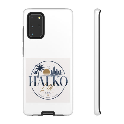 Halko Beach Skyline Phone Case — Sunset Palm Tropical Protective Cover