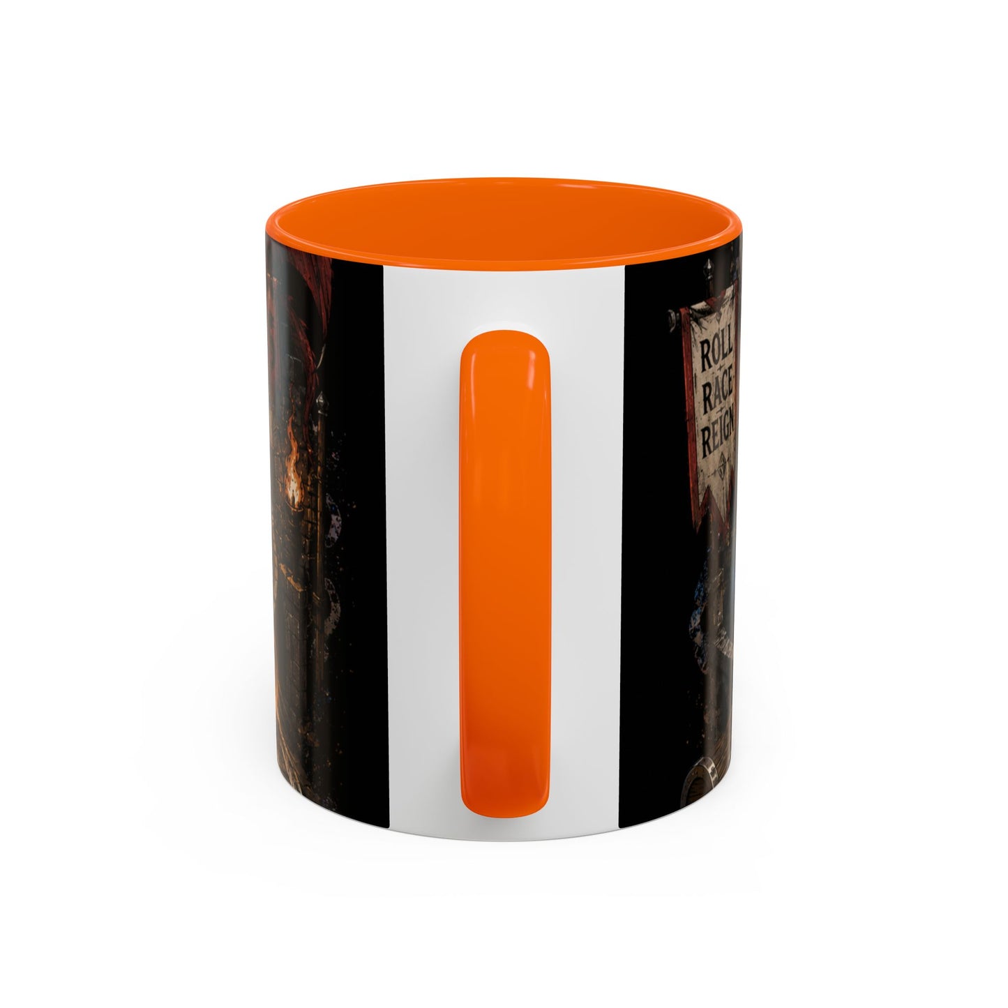 Marble Race Accent Coffee Mug — Vintage Board Game Racing Design (11/15oz)