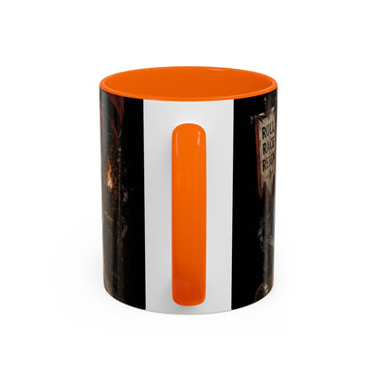 Marble Race Accent Coffee Mug — Vintage Board Game Racing Design (11/15oz)