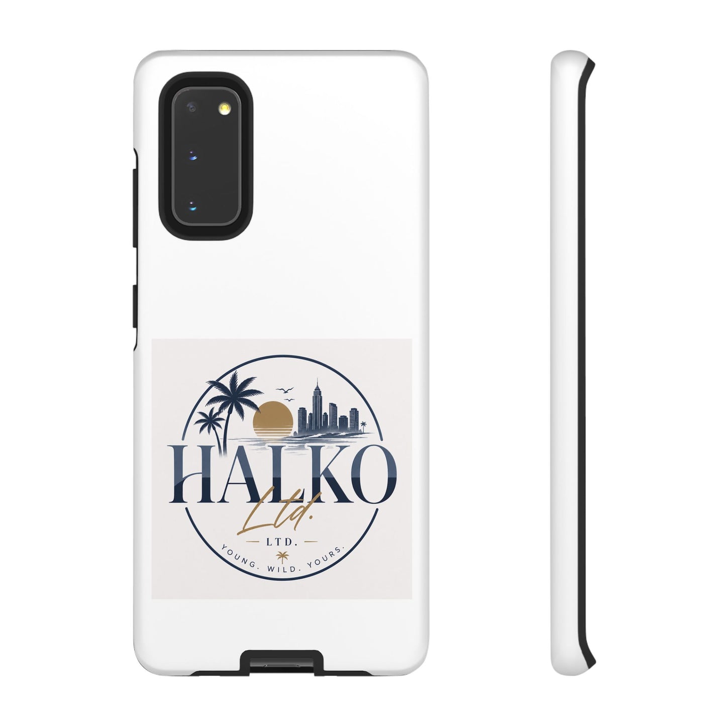 Halko Beach Skyline Phone Case — Sunset Palm Tropical Protective Cover