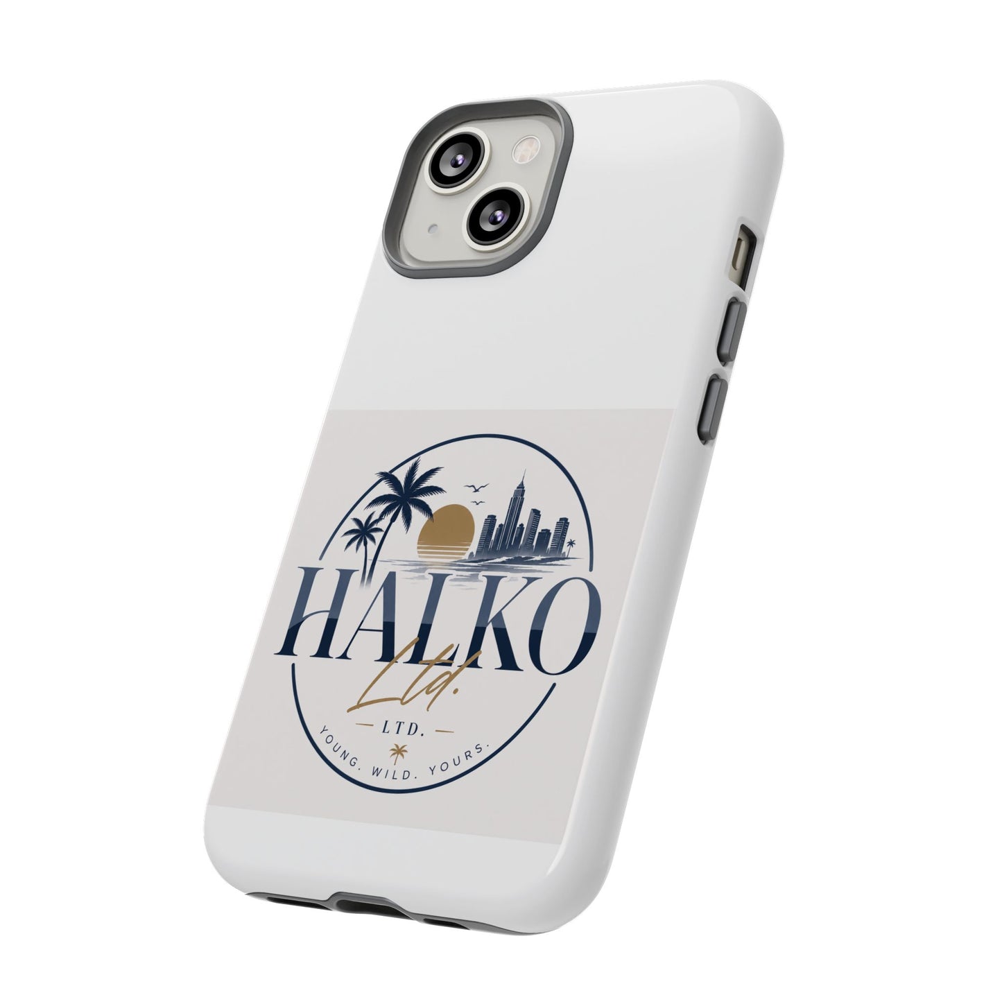 Halko Beach Skyline Phone Case — Sunset Palm Tropical Protective Cover