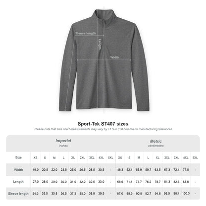 Quarter-Zip Pullover — Minimal "Halikud" Embroidered Active Top