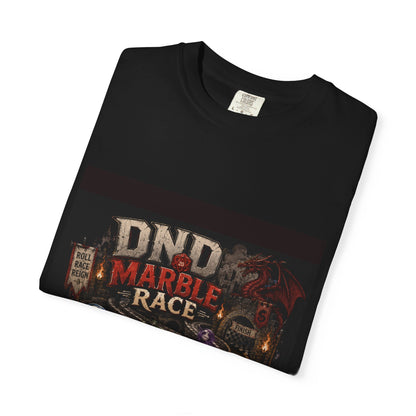 D&D Marble Race T-Shirt — RPG Dice & Adventure Gaming Tee