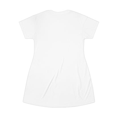 T‑Shirt Dress — "TANKO" Beach Palm Pocket Graphic Summer Dress