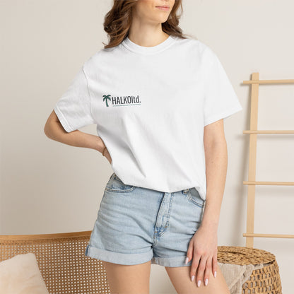 Halko Beach Logo T-Shirt — Sunset Palm Graphic Tee