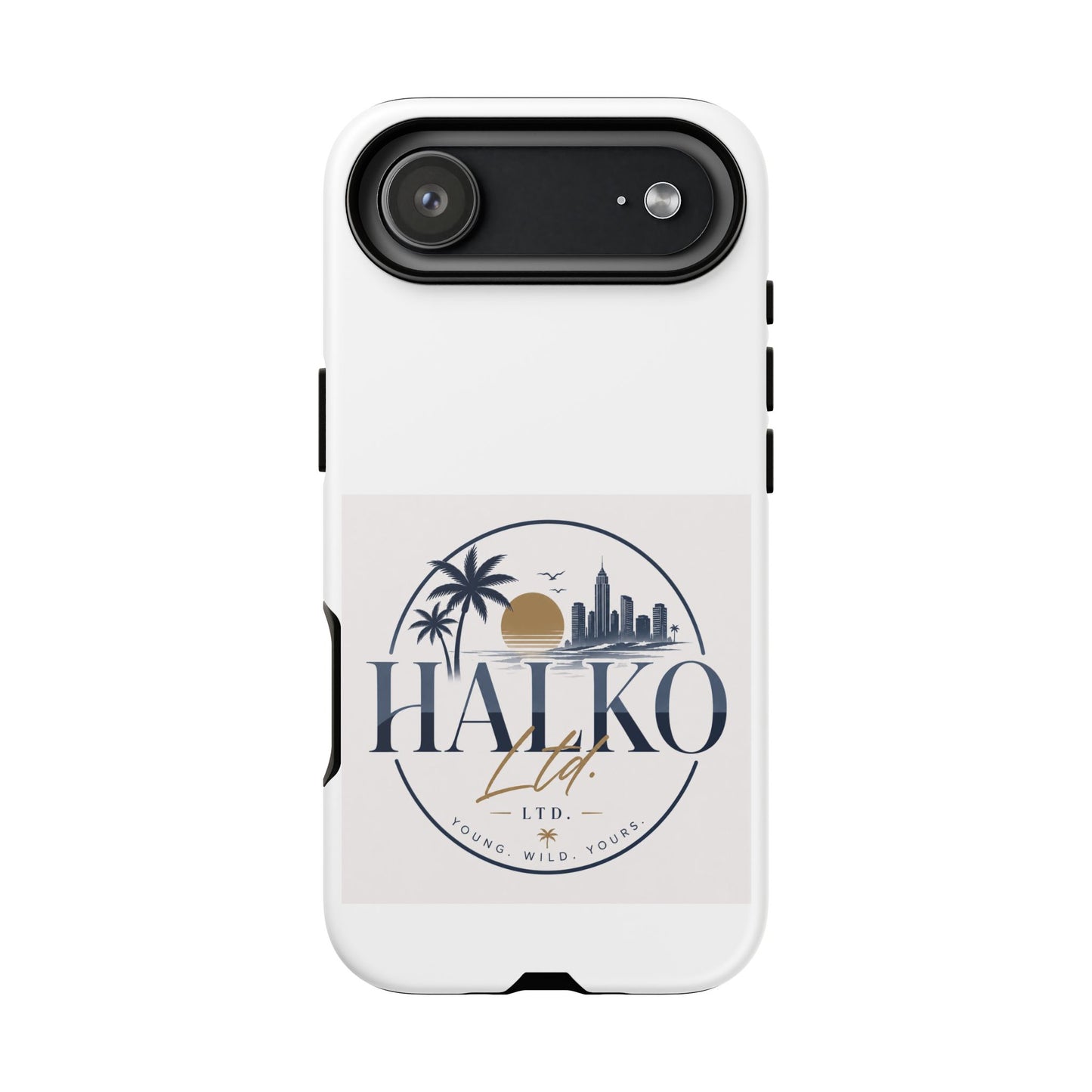 Halko Beach Skyline Phone Case — Sunset Palm Tropical Protective Cover