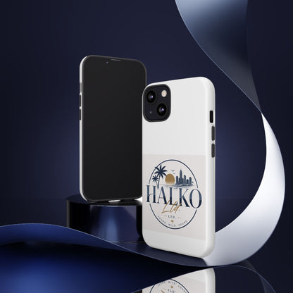 Halko Beach Skyline Phone Case — Sunset Palm Tropical Protective Cover