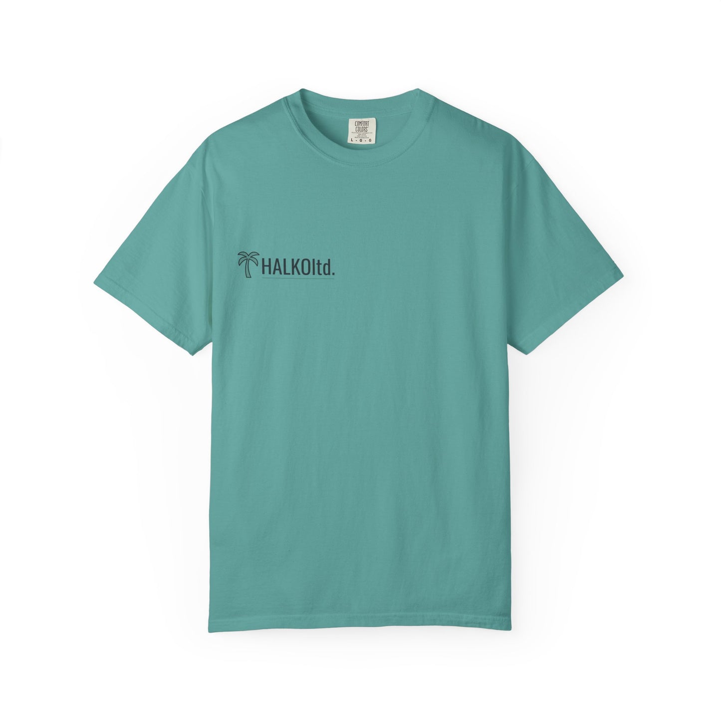Halko Beach Logo T-Shirt — Sunset Palm Graphic Tee
