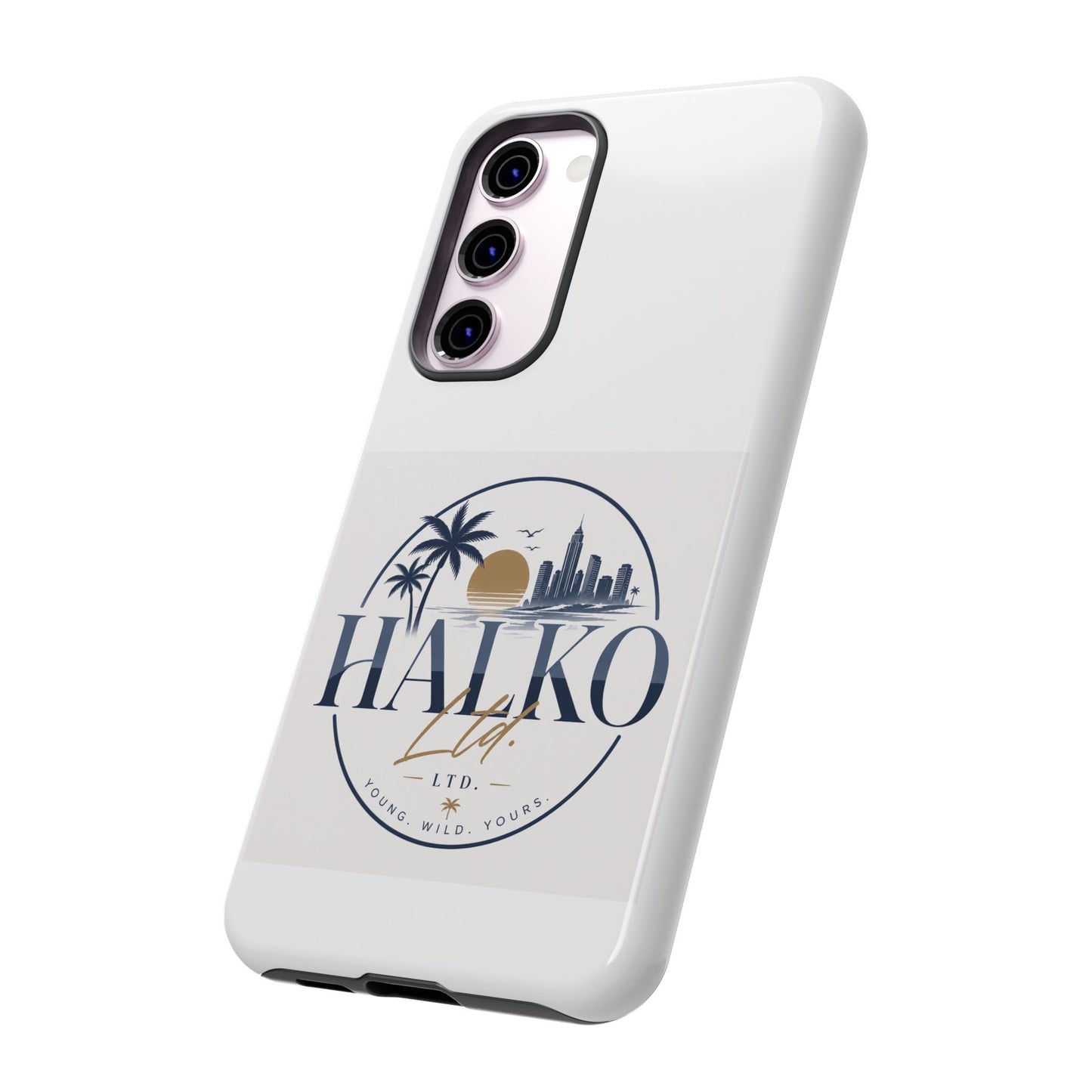 Halko Beach Skyline Phone Case — Sunset Palm Tropical Protective Cover