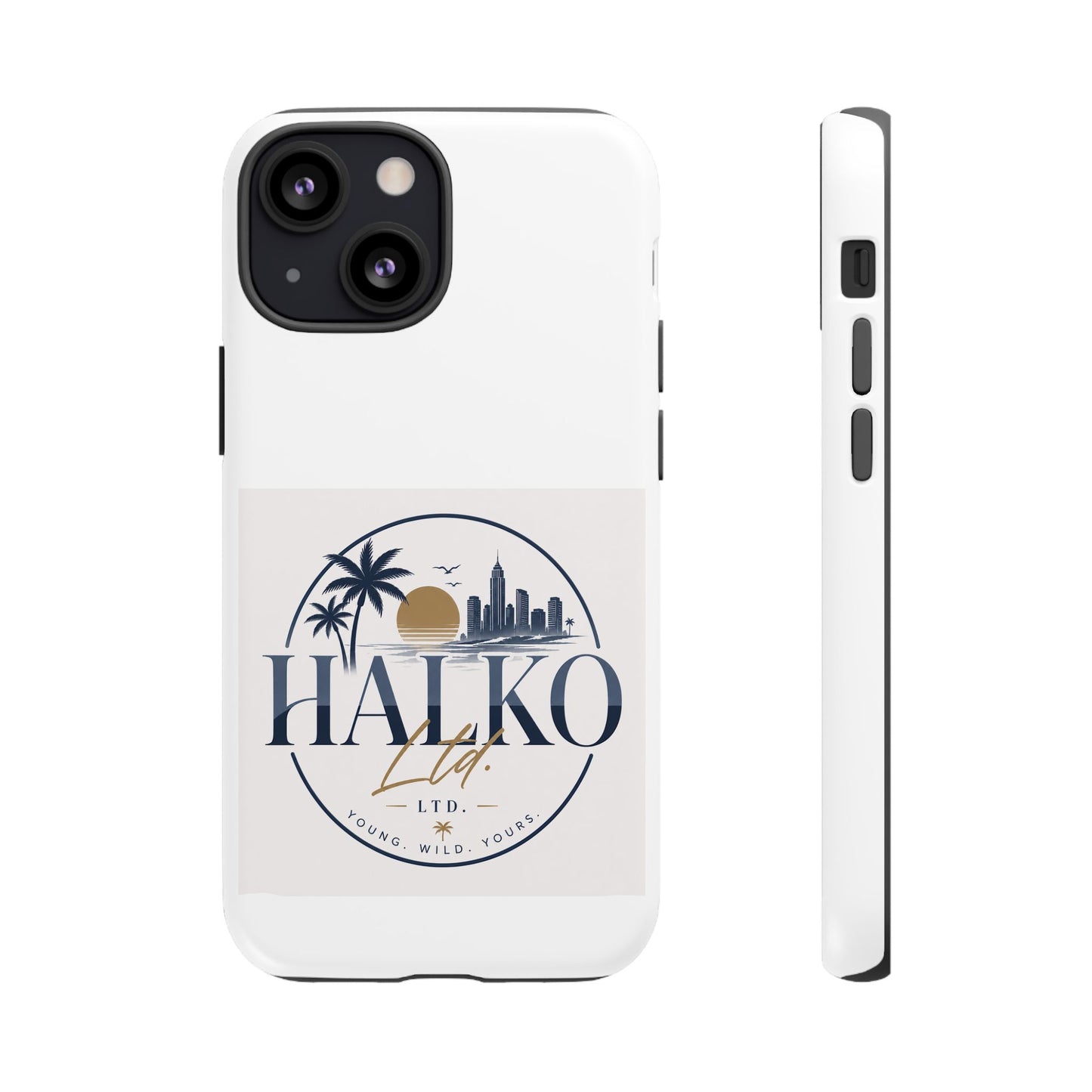 Halko Beach Skyline Phone Case — Sunset Palm Tropical Protective Cover