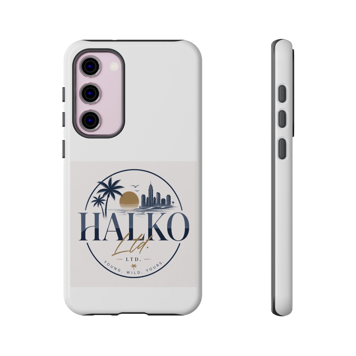 Halko Beach Skyline Phone Case — Sunset Palm Tropical Protective Cover