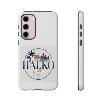 Halko Beach Skyline Phone Case — Sunset Palm Tropical Protective Cover