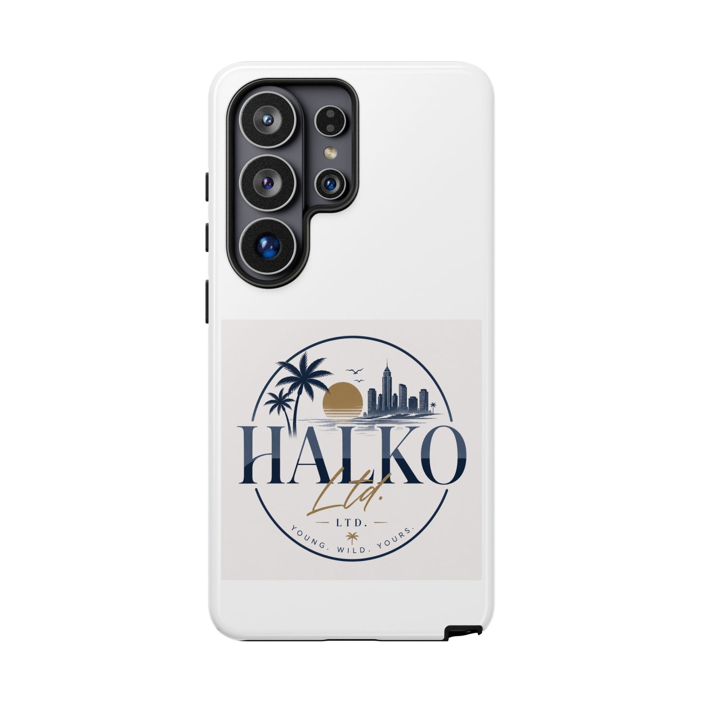Halko Beach Skyline Phone Case — Sunset Palm Tropical Protective Cover