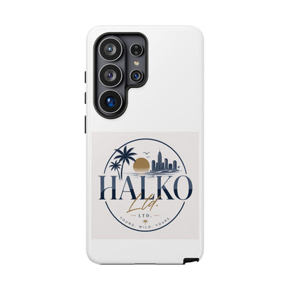 Halko Beach Skyline Phone Case — Sunset Palm Tropical Protective Cover