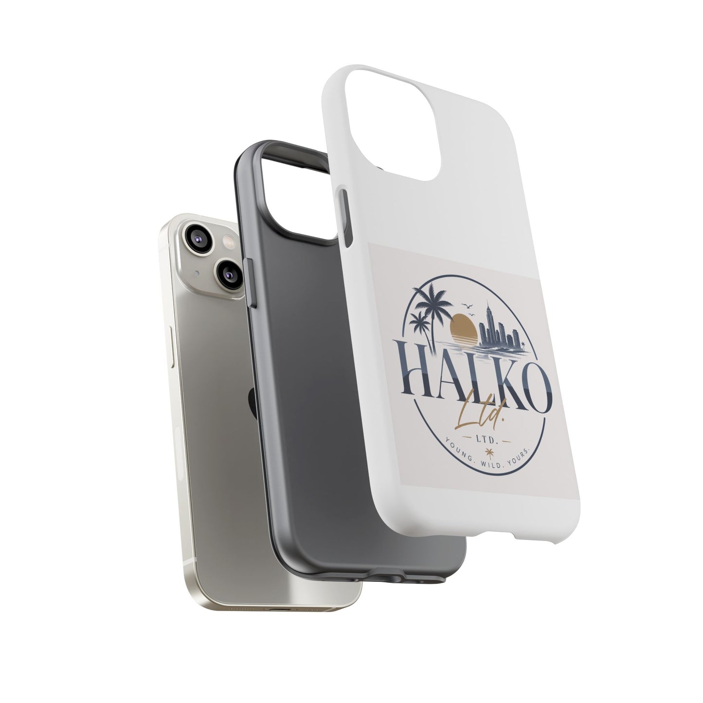 Halko Beach Skyline Phone Case — Sunset Palm Tropical Protective Cover