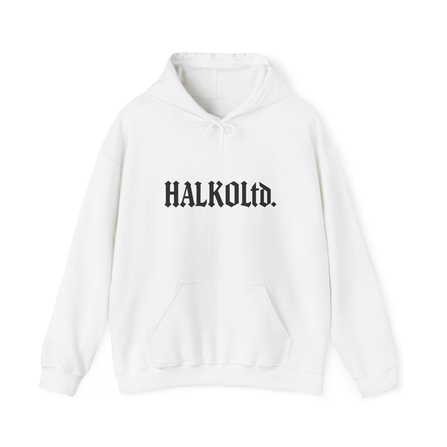HalkoLtd. Logo Hoodie — Minimal Gothic Streetwear Pullover