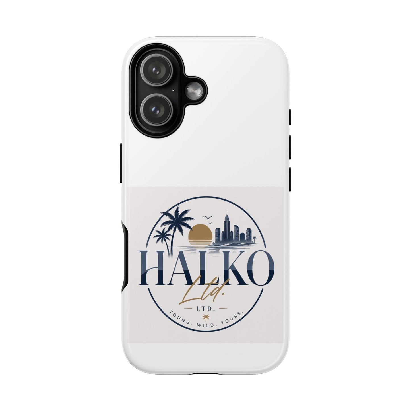 Halko Beach Skyline Phone Case — Sunset Palm Tropical Protective Cover