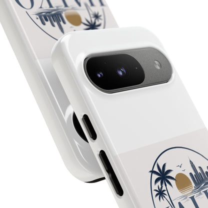 Halko Beach Skyline Phone Case — Sunset Palm Tropical Protective Cover