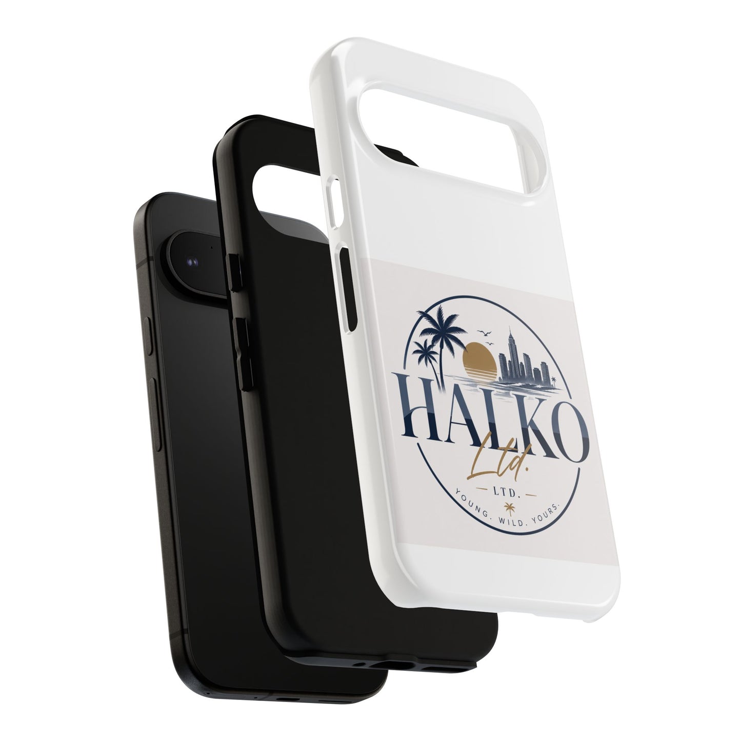 Halko Beach Skyline Phone Case — Sunset Palm Tropical Protective Cover