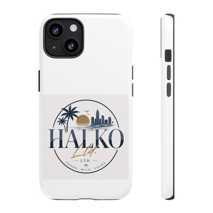 Halko Beach Skyline Phone Case — Sunset Palm Tropical Protective Cover
