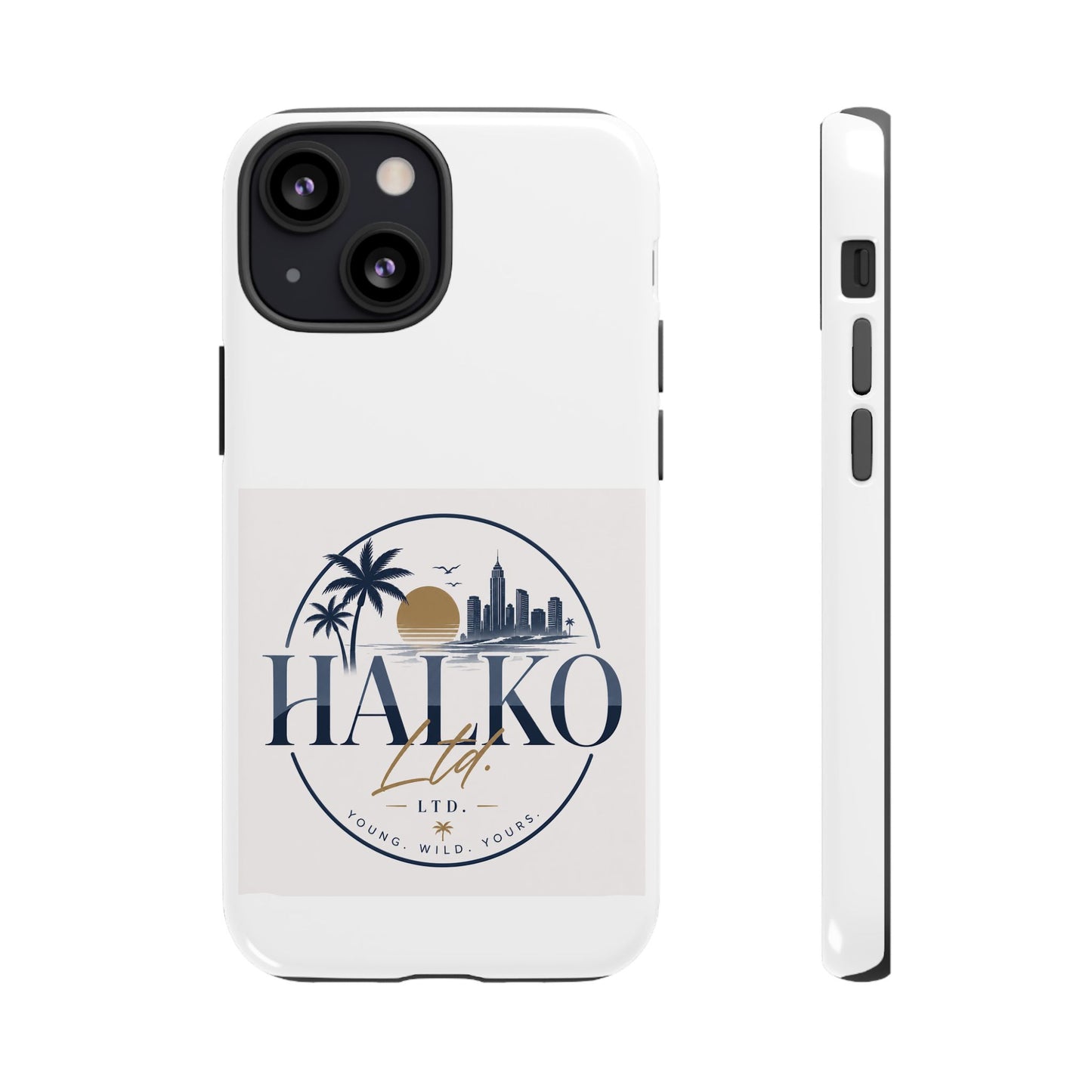 Halko Beach Skyline Phone Case — Sunset Palm Tropical Protective Cover