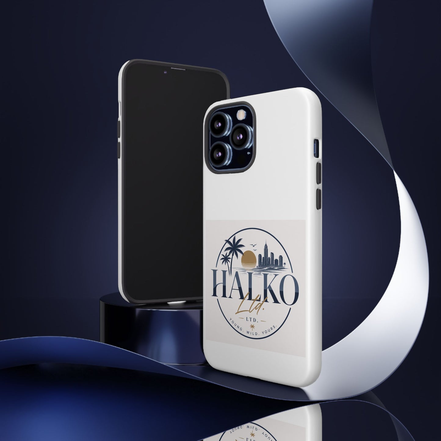 Halko Beach Skyline Phone Case — Sunset Palm Tropical Protective Cover