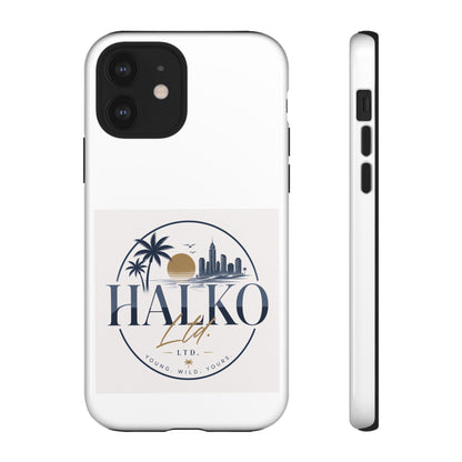 Halko Beach Skyline Phone Case — Sunset Palm Tropical Protective Cover
