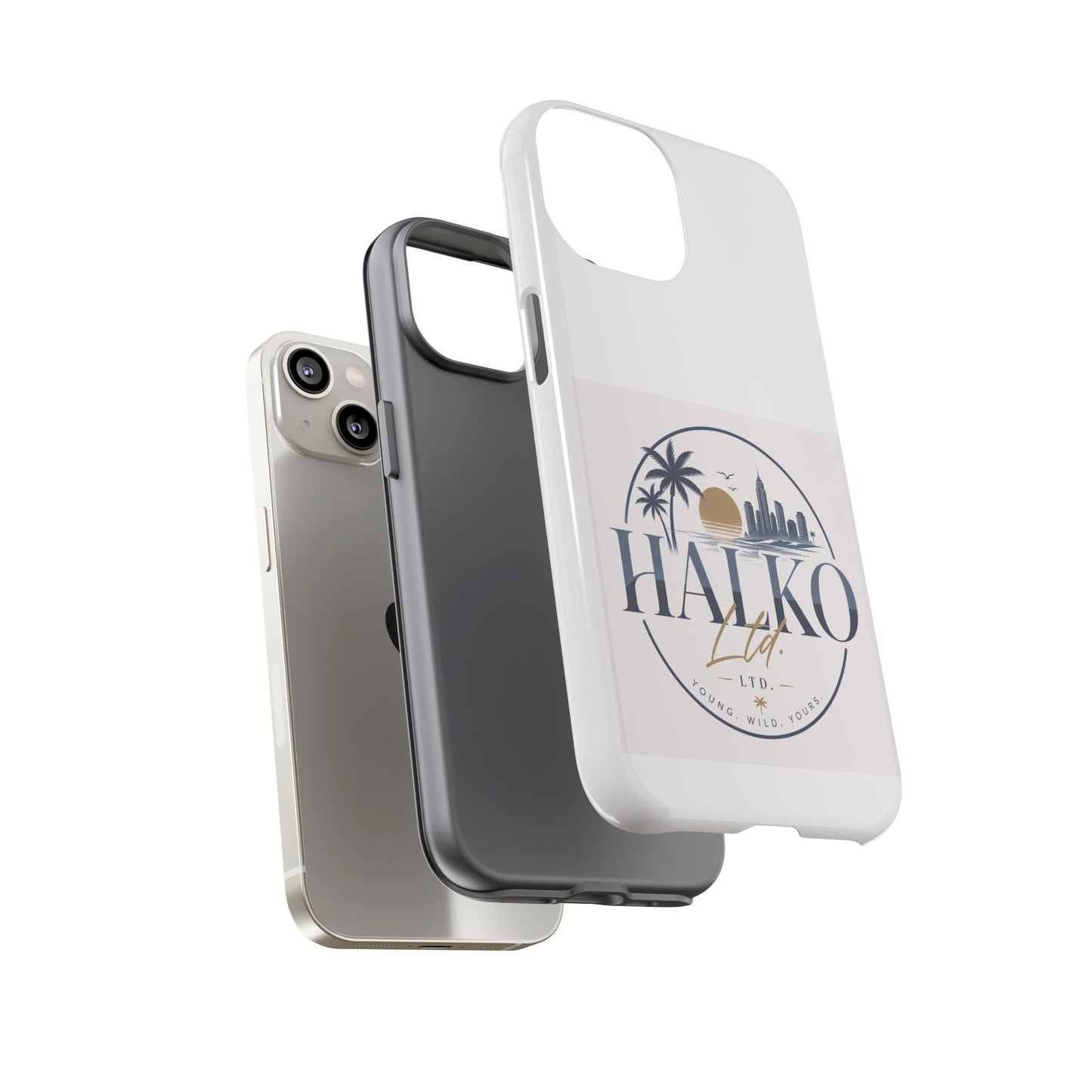 Halko Beach Skyline Phone Case — Sunset Palm Tropical Protective Cover