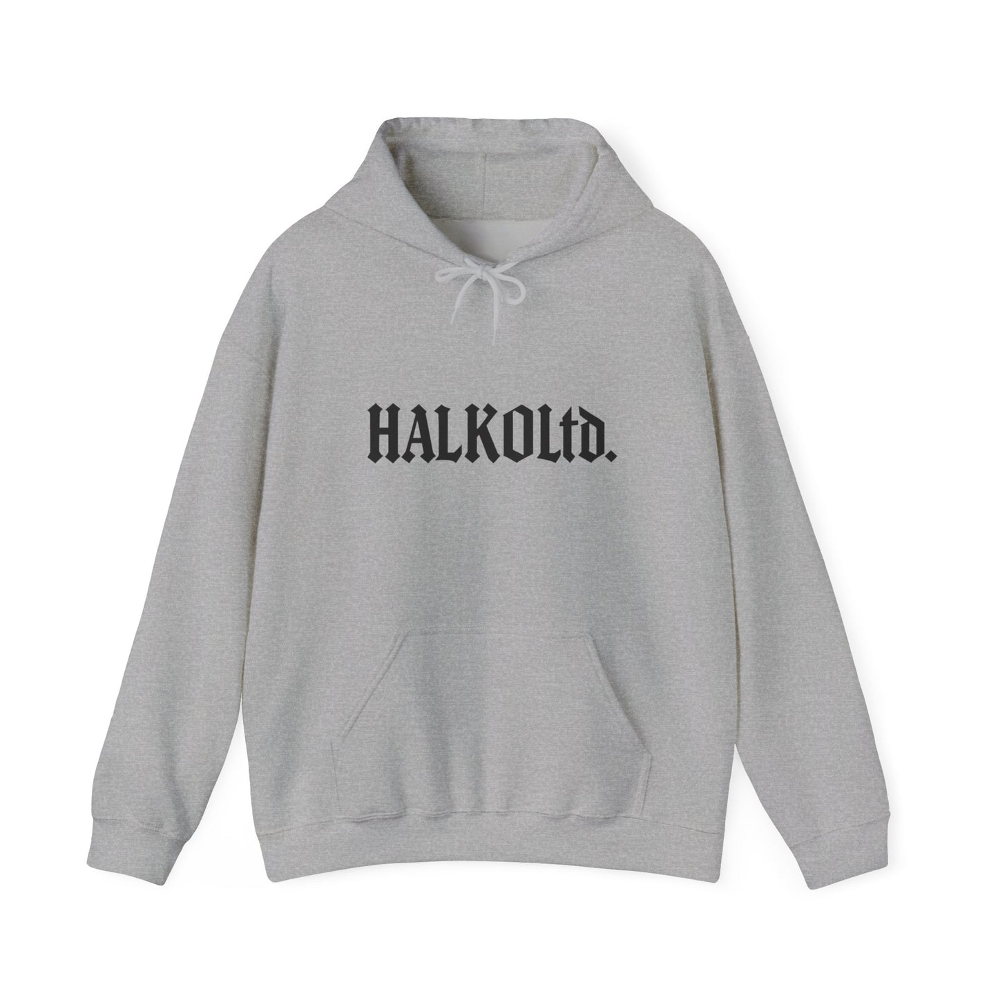 HalkoLtd. Logo Hoodie — Minimal Gothic Streetwear Pullover