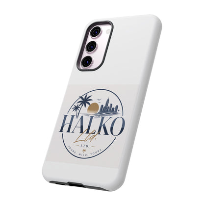 Halko Beach Skyline Phone Case — Sunset Palm Tropical Protective Cover