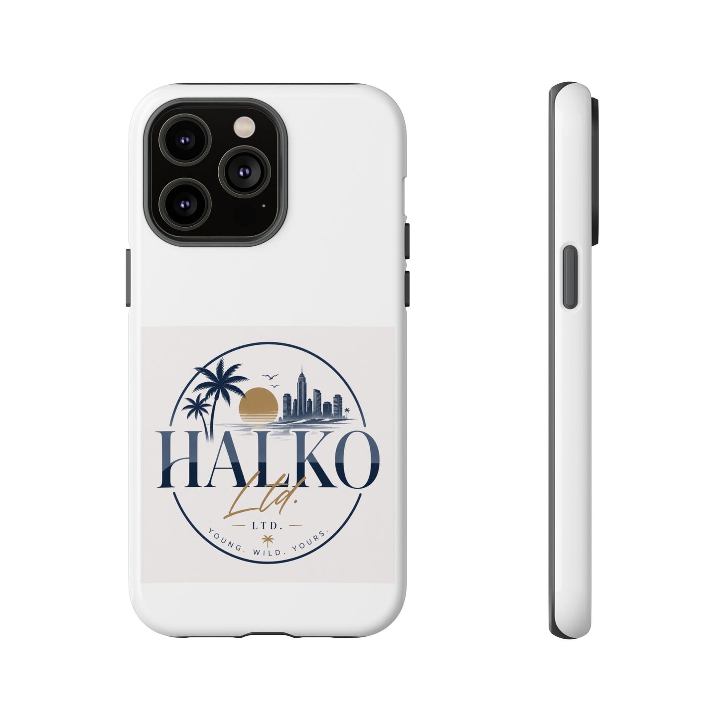 Halko Beach Skyline Phone Case — Sunset Palm Tropical Protective Cover