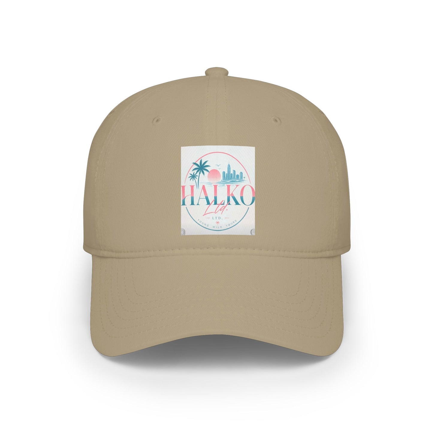 Halko Retro Beach Cap — Vintage Palm Tree Baseball Hat