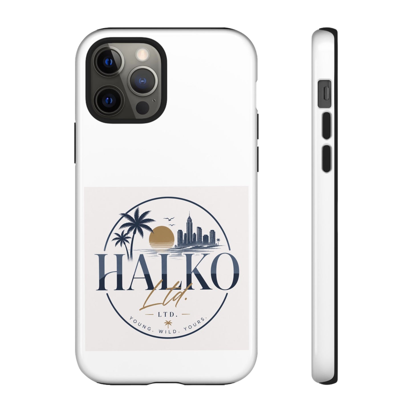 Halko Beach Skyline Phone Case — Sunset Palm Tropical Protective Cover