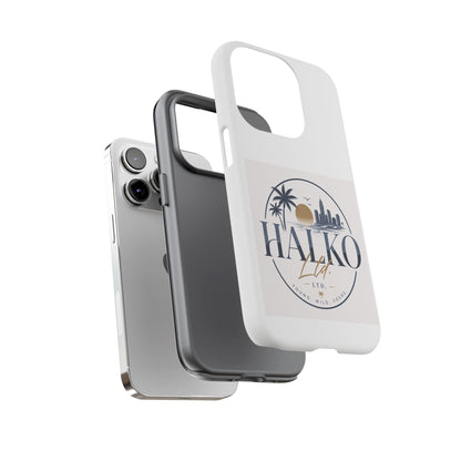 Halko Beach Skyline Phone Case — Sunset Palm Tropical Protective Cover