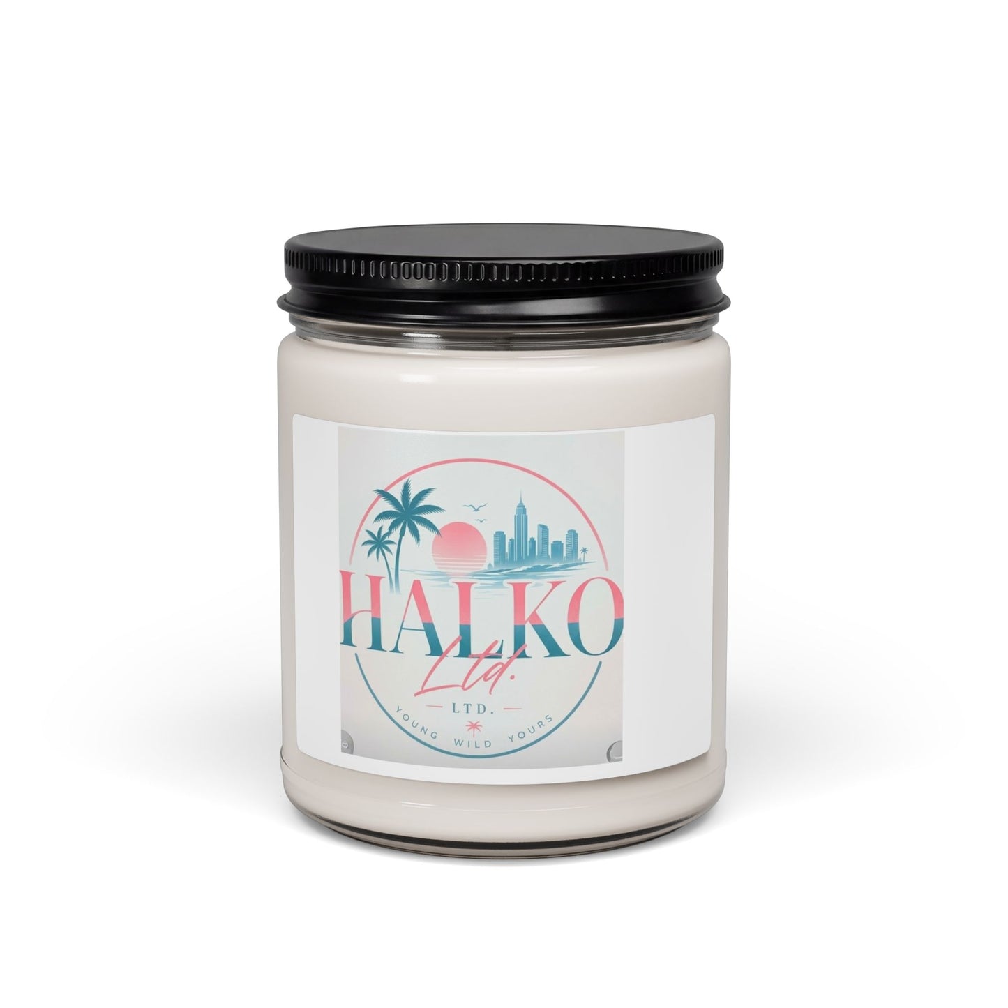 Haliko Life Scented Soy Candle — 9oz Tropical Sunset Aromatherapy Jar